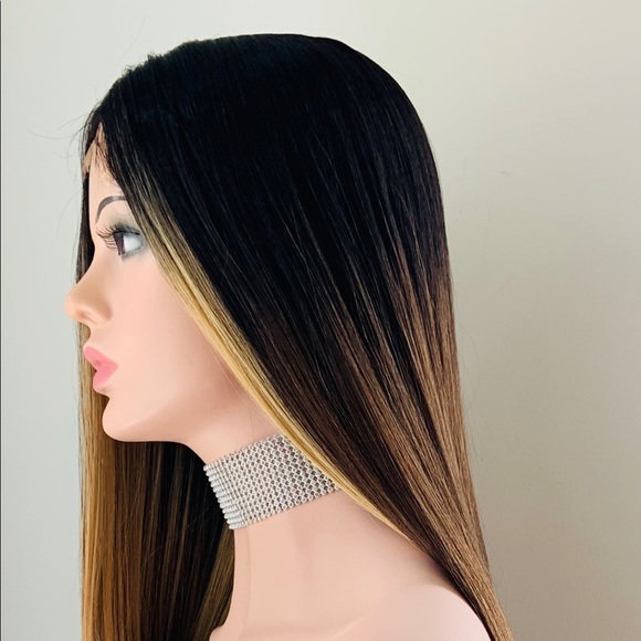 Long Gorgeous Toffee Blonde Color Premium Fiber Lace Front Wig 🤎💛 - Picture 6 of 15